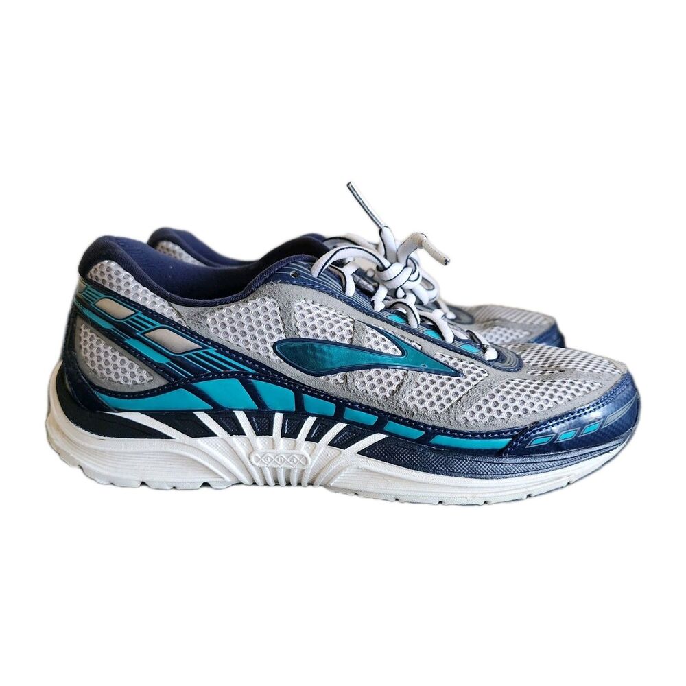 Brooks Dyad 8 Women’s Running Shoes Size 7.5 Medium B Silver Blue 1201631B051